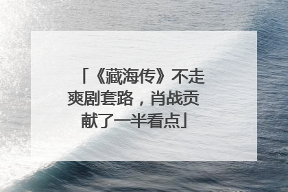 《藏海传》不走爽剧套路，肖战贡献了一半看点