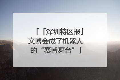 「深圳特区报」文博会成了机器人的“赛博舞台”