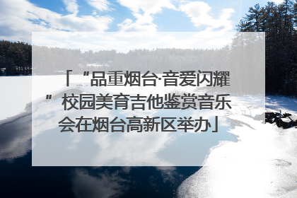 “品重烟台·音爱闪耀”校园美育吉他鉴赏音乐会在烟台高新区举办
