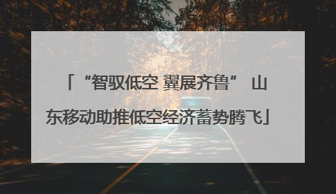 “智驭低空 翼展齐鲁” 山东移动助推低空经济蓄势腾飞