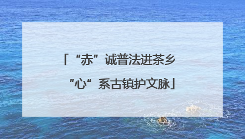 “赤”诚普法进茶乡 “心”系古镇护文脉
