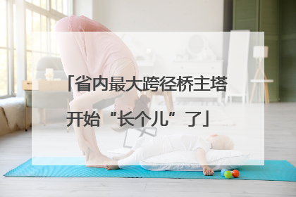省内最大跨径桥主塔开始“长个儿”了