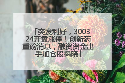 突发利好，300324开盘涨停！创新药重磅消息，融资资金出手加仓股揭晓