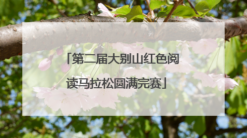 第二届大别山红色阅读马拉松圆满完赛