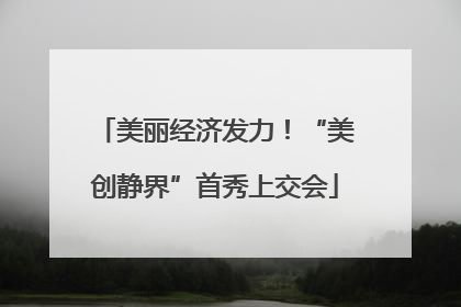 美丽经济发力！“美创静界”首秀上交会