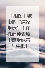 组图丨城市的“清凉坐标”！在株洲神农城里感受绿意与生机