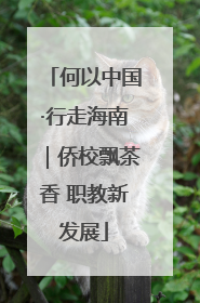 何以中国·行走海南｜侨校飘茶香 职教新发展
