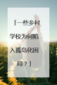 一些乡村学校为何陷入孤岛化困局？
