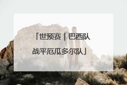 世预赛｜巴西队战平厄瓜多尔队