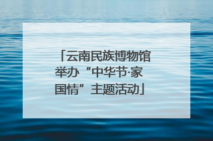 云南民族博物馆举办“中华节·家国情”主题活动