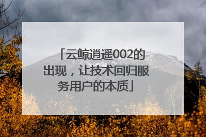 云鲸逍遥002的出现，让技术回归服务用户的本质