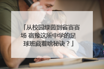 从校园绿茵到省赛赛场 宿豫这所中学的足球班藏着啥秘诀？