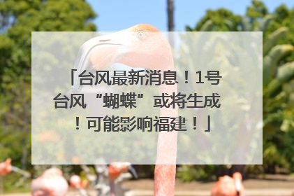 台风最新消息！1号台风“蝴蝶”或将生成！可能影响福建！