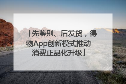 先鉴别、后发货，得物App创新模式推动消费正品化升级