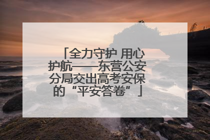 全力守护 用心护航——东营公安分局交出高考安保的“平安答卷”