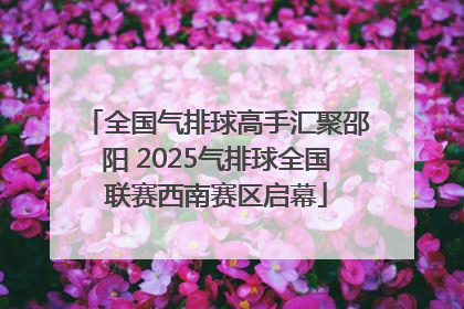 全国气排球高手汇聚邵阳 2025气排球全国联赛西南赛区启幕