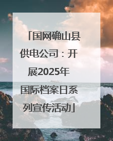 国网确山县供电公司：开展2025年国际档案日系列宣传活动