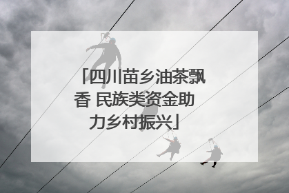 四川苗乡油茶飘香 民族类资金助力乡村振兴