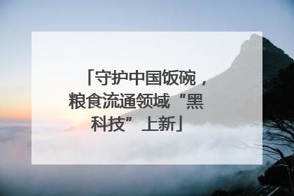 守护中国饭碗，粮食流通领域“黑科技”上新