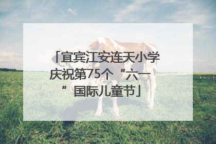 宜宾江安连天小学庆祝第75个“六一”国际儿童节