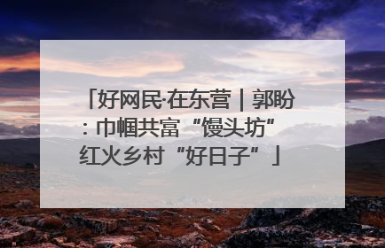 好网民·在东营｜郭盼：巾帼共富“馒头坊” 红火乡村“好日子”
