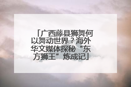 广西藤县狮舞何以舞动世界？海外华文媒体探秘“东方狮王”炼成记