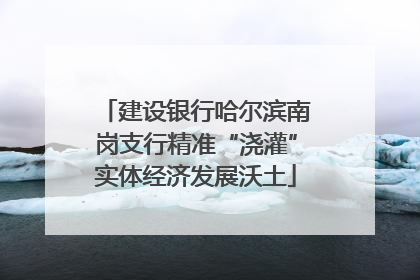 建设银行哈尔滨南岗支行精准“浇灌”实体经济发展沃土
