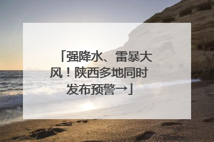 强降水、雷暴大风！陕西多地同时发布预警→