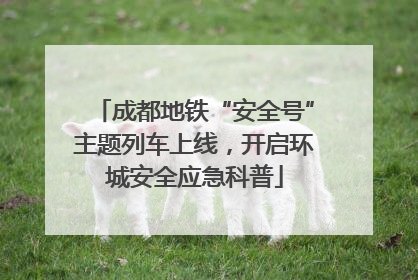 成都地铁“安全号”主题列车上线，开启环城安全应急科普