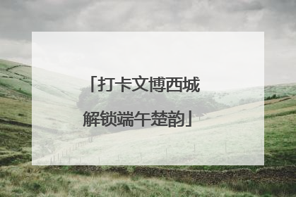 打卡文博西城 解锁端午楚韵