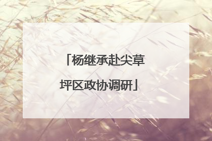 杨继承赴尖草坪区政协调研