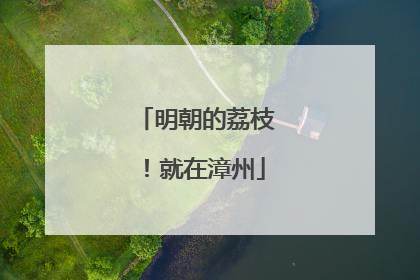 明朝的荔枝！就在漳州