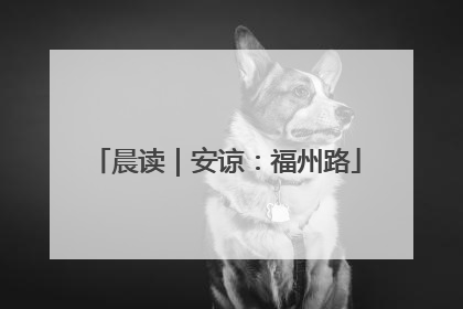 晨读｜安谅：福州路