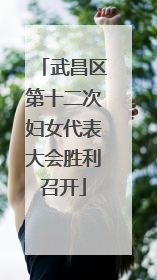 武昌区第十二次妇女代表大会胜利召开