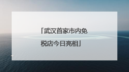 武汉首家市内免税店今日亮相