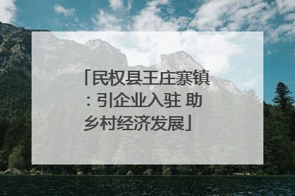 民权县王庄寨镇：引企业入驻 助乡村经济发展