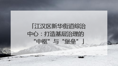 江汉区新华街道综治中心：打造基层治理的“中枢”与“堡垒”