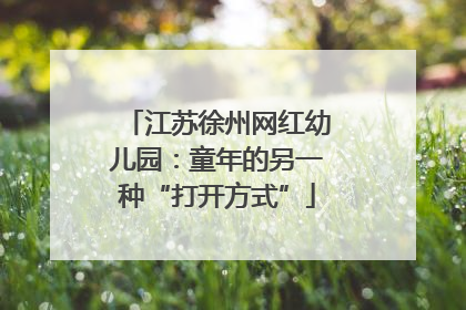 江苏徐州网红幼儿园：童年的另一种“打开方式”