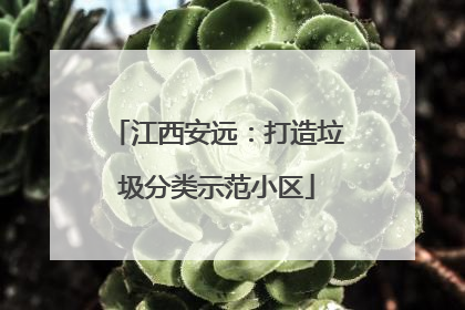 江西安远：打造垃圾分类示范小区