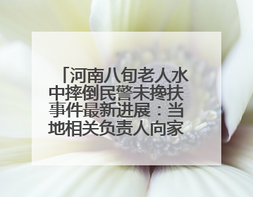 河南八旬老人水中摔倒民警未搀扶事件最新进展：当地相关负责人向家属当面道歉