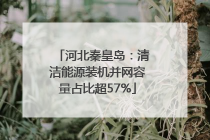 河北秦皇岛：清洁能源装机并网容量占比超57%