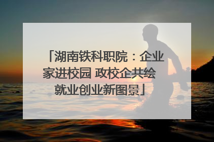 湖南铁科职院：企业家进校园 政校企共绘就业创业新图景