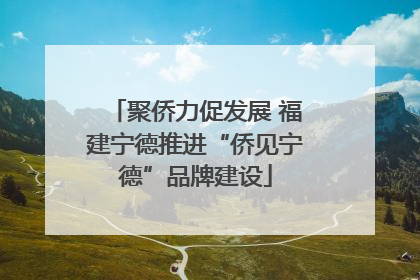 聚侨力促发展 福建宁德推进“侨见宁德”品牌建设