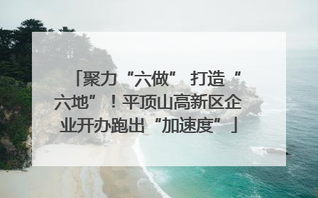 聚力“六做” 打造“六地”！平顶山高新区企业开办跑出“加速度”