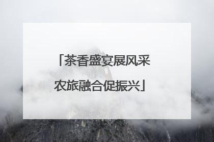 茶香盛宴展风采 农旅融合促振兴