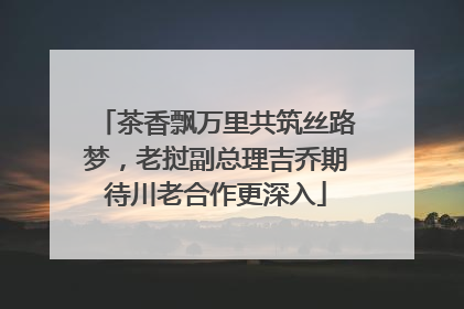 茶香飘万里共筑丝路梦，老挝副总理吉乔期待川老合作更深入