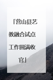 营山县艺教融合试点工作圆满收官