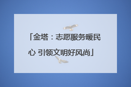 金塔：志愿服务暖民心 引领文明好风尚