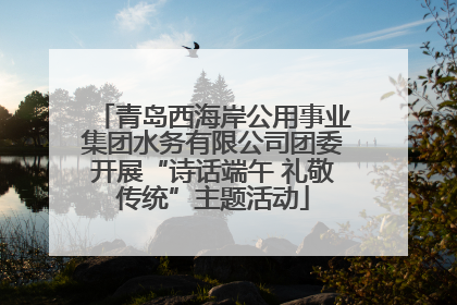 青岛西海岸公用事业集团水务有限公司团委开展“诗话端午 礼敬传统”主题活动