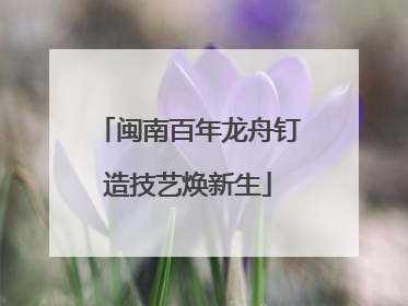 闽南百年龙舟钉造技艺焕新生